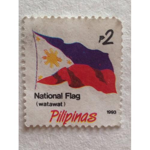 Марка. Национальный флаг. Филиппины. 1993 г.