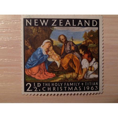 Марка. Рождество 1963. Новая Зеландия. 