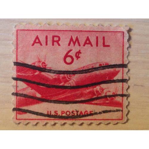 Марка. США. Air Mail. 6 c.