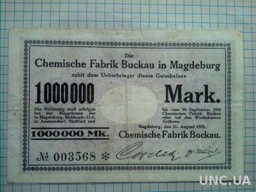 1000000 марок 1923г.