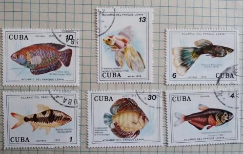 Куба 1978г. Аквариумные рыбы