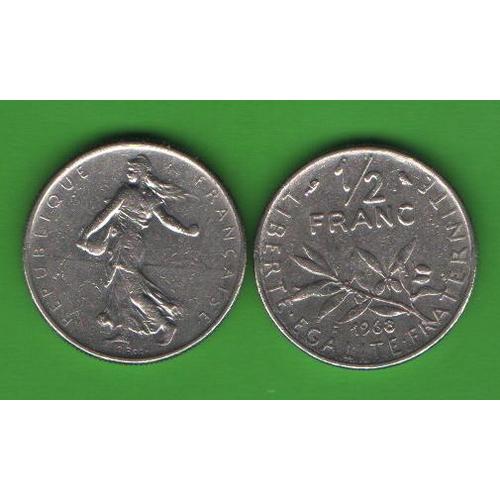 1/2 франка Франция 1968