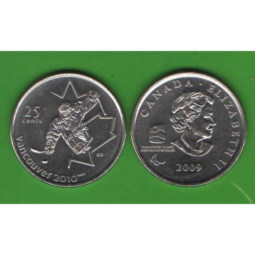 25 центов Канада 2009 (Olympic Games Vancouver - Sledge hockey)