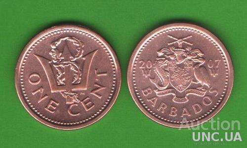 1 цент Барбадос 2007