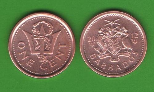 1 цент Барбадос 2012