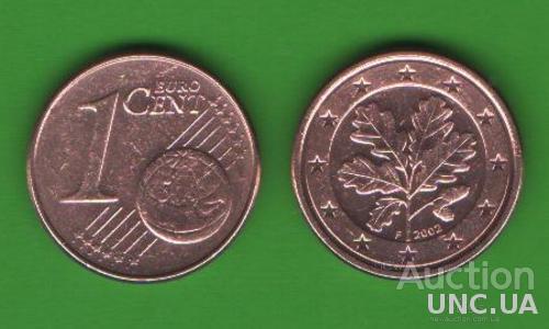 1 цент Германия 2002 F