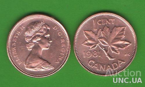 1 цент Канада 1981