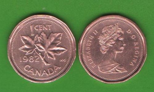 1 цент Канада 1982