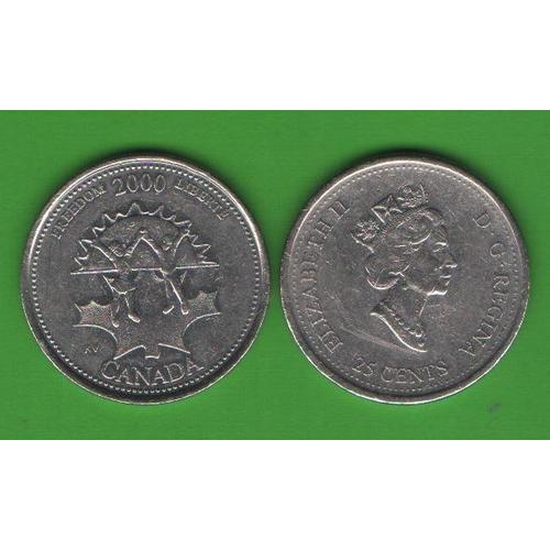25 центов Канада 2000 (Freedom)