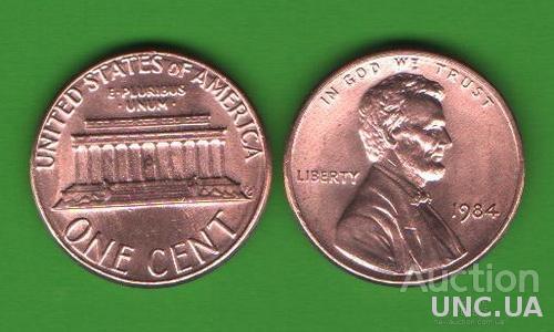 1 цент США 1984