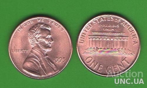 1 цент США 1995