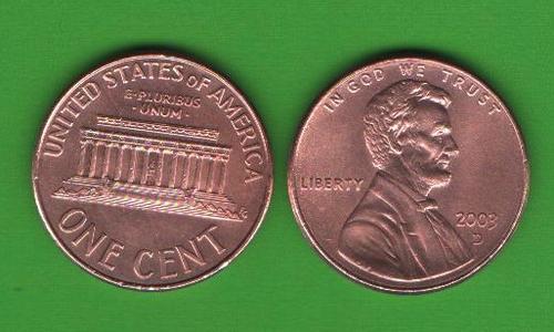 1 цент США 2003 D 