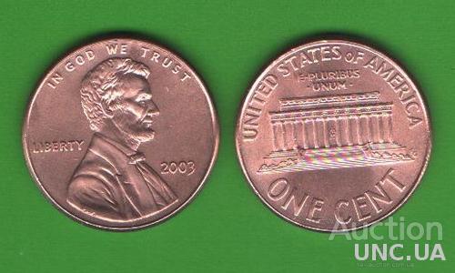 1 цент США 2003