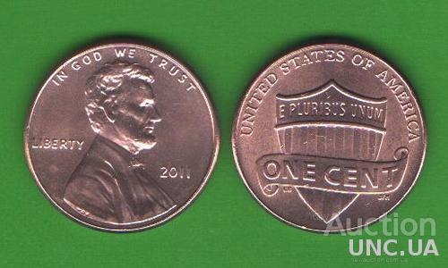1 цент США 2011