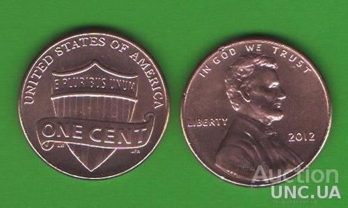 1 цент США 2012