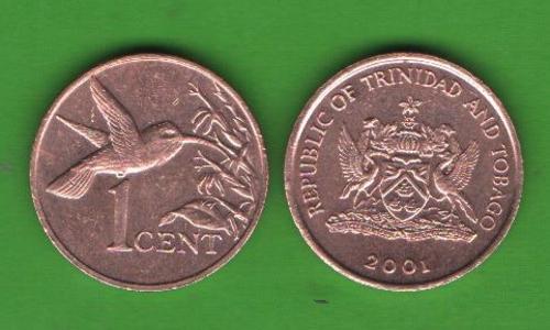 1 цент Тринидад и Тобаго 2001