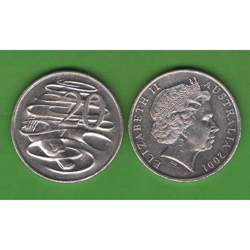 20 центов Австралия 2001