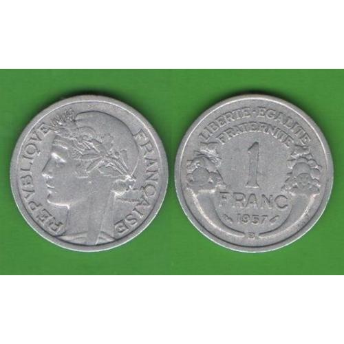 1 франк Франция 1957 В