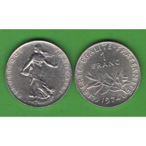 1 франк Франция 1974