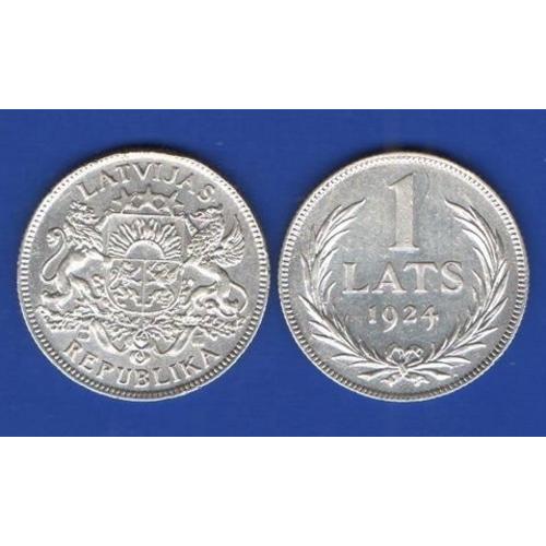 1 лат Латвия 1924