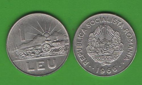 1 лей Румыния 1966