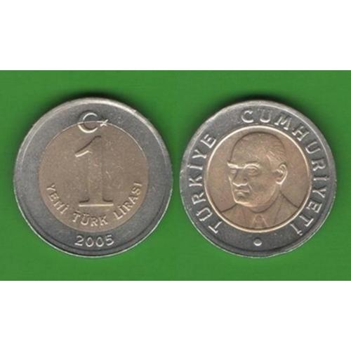 1 лира Турция 2005
