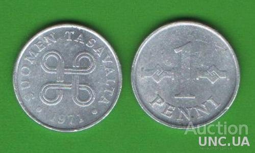 1 пенни Финляндия 1971