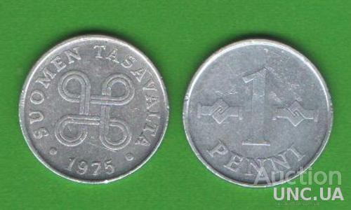 1 пенни Финляндия 1975