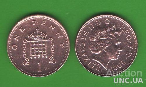 1 пенни Великобритания 2007