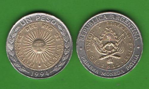 1 песо Аргентина 1994