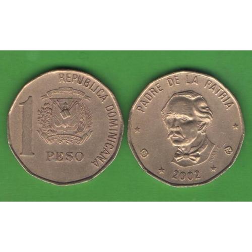 1 песо Доминиканская Республика 2002