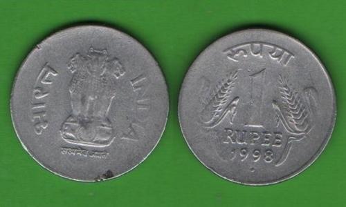 1 рупия Индия 1998