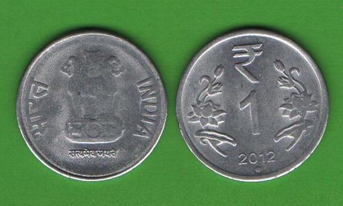 1 рупия Индия 2012