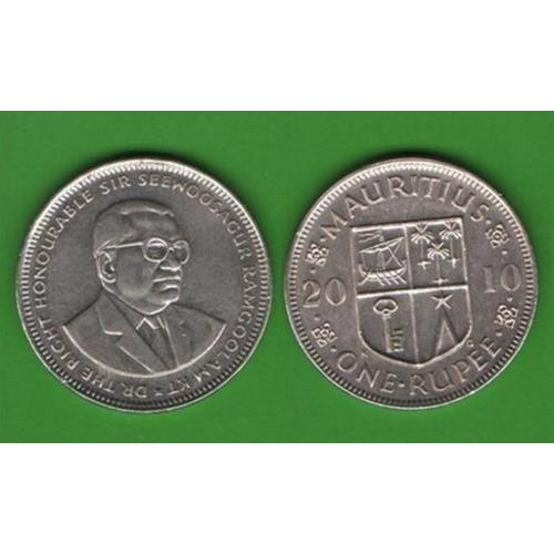 1 рупия Маврикий 2010