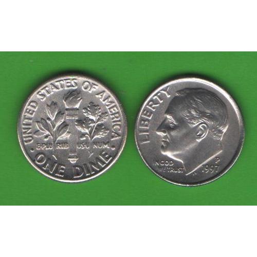 10 центов США 1997 Р