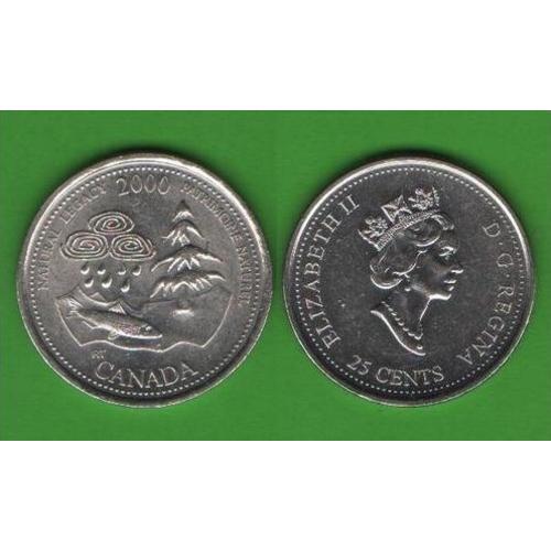 25 центов Канада 2000 (New Millenium: Natural Legacy)