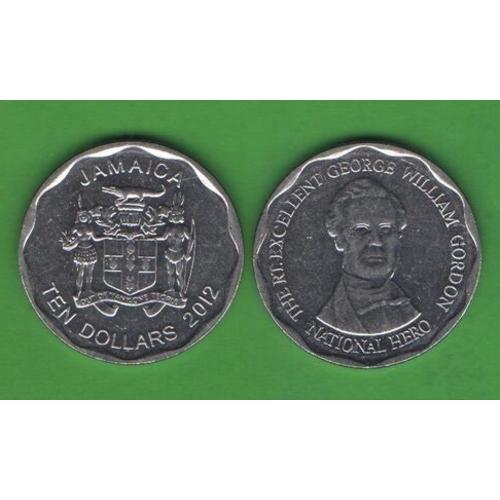 10 долларов Ямайка 2012