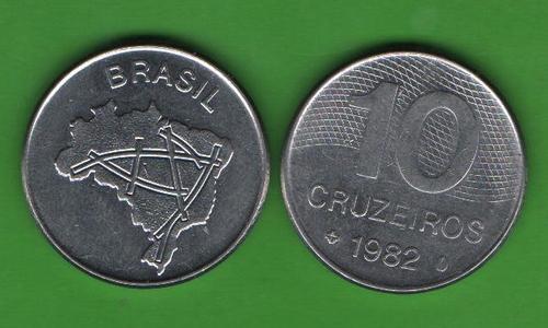 10 крузейро Бразилия 1982