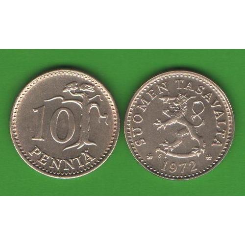 10 пенни Финляндия 1972