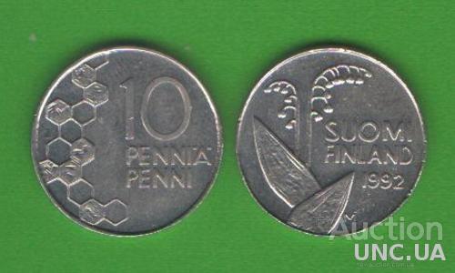 10 пенни Финляндия 1992