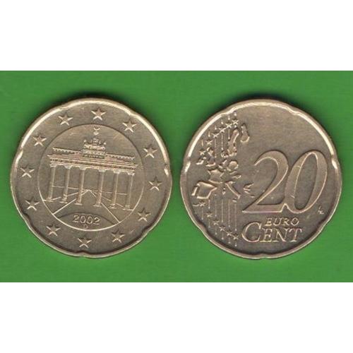 20 центов Германия 2002 D