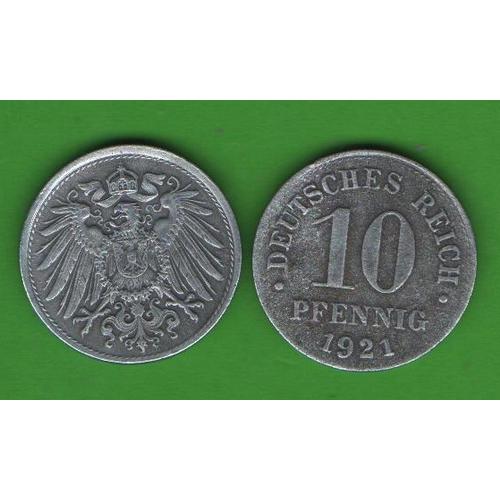 10 пфеннигов Германия 1921