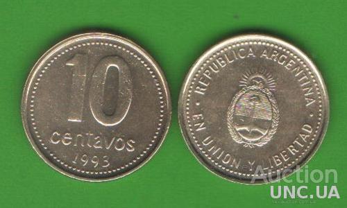 10 сентаво Аргентина 1993