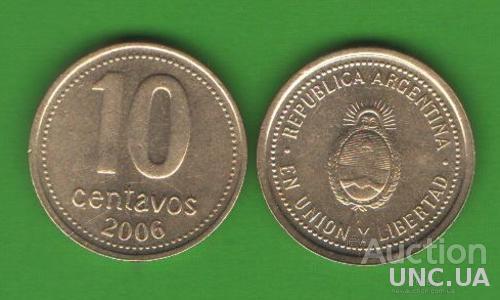 10 сентаво Аргентина 2006