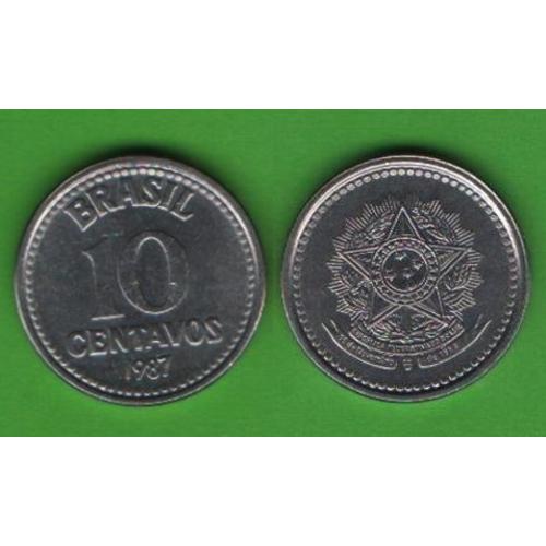 10 сентаво Бразилия 1987