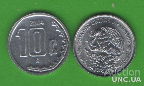 10 сентаво Мексика 2004