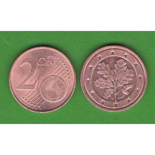 2 цента Германия 2007 G