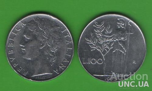 100 лир Италия 1975
