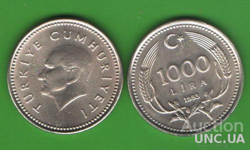 1000 лир Турция 1993