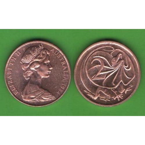 2 цента Австралия 1984